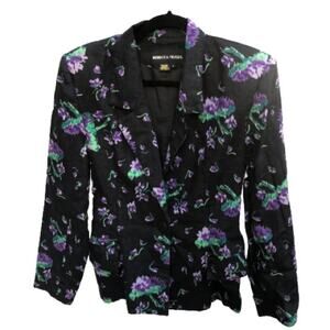 Rebecca Moses Linen Floral Blazer